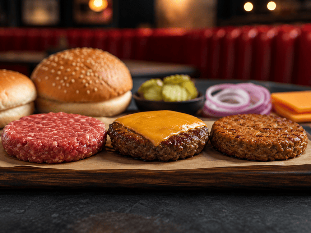 Burger-Patties im Supermarkt im Vergleich