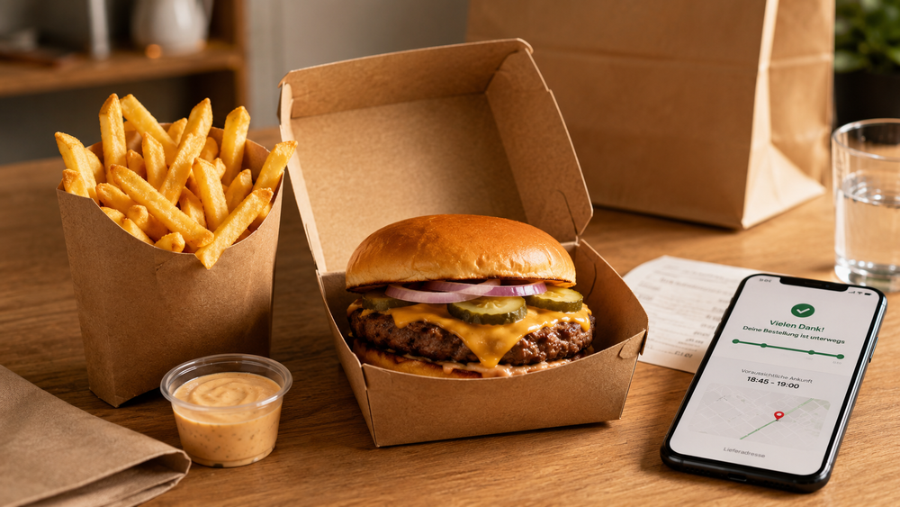 Burger-Lieferdienst finden